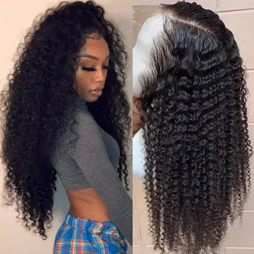 spark Kinky Curly Wig 13x4 Pre Plucked Lace Wigs 150% Density Peruvian Remy Lace Front Human Hair Wigs For Women