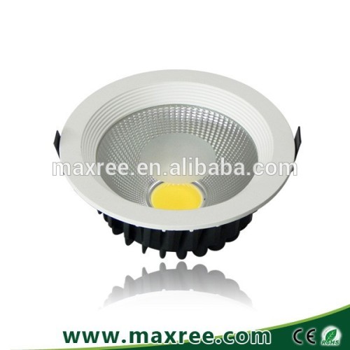 3 years warranty aluminium 10W 15w 20w 30w high bright led downlight housing,COB led downlight