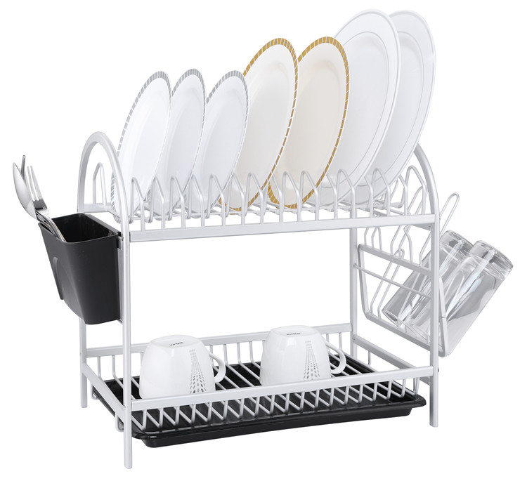 2 Tier Aluminum Dish Rack