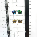 Soporte de exhibición de metal para gafas desmontables APEX con ganchos