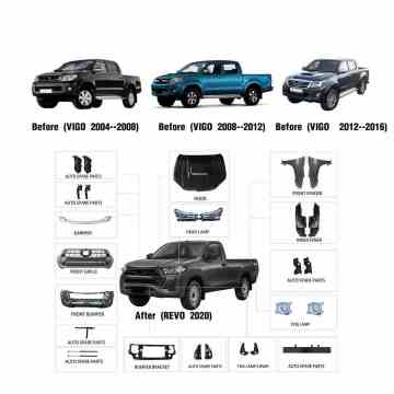 2004-2014 VIGO actualizado al kit de cuerpo revocador de 2021 para accesorios 4x4