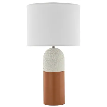 UL Listed Hotel Bedroom Bedside Study Vertical Table Lamp with Linen Shade