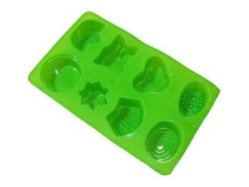 Eco - Friendly Green Silicone Cube Mould / Silicone Kitchenware