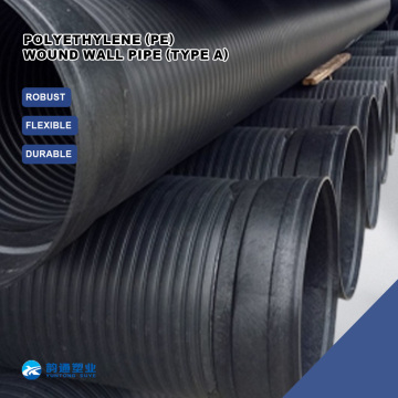 Long Lasting Polyethylene Wound Wall Pipe Type A
