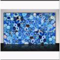 Blue agate stone slab