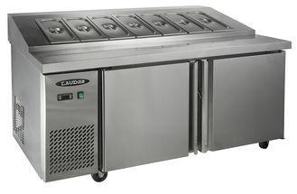 225L Two Door Stainless Steel Table Top Refrigerator With G