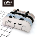 Custom cute cartoon cat PU pencil case