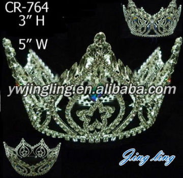 Full Round Rhinestone Pageant Crown Wholesale Boy Crown