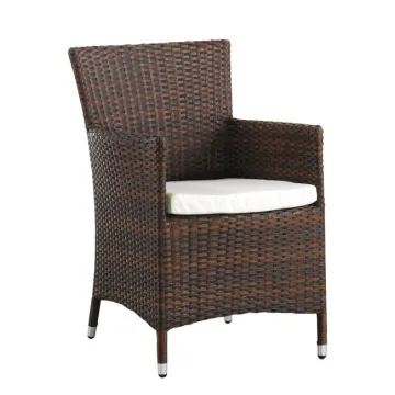 Outdoor Wicker Rattan Garden Chair and French Bistro Table Sets for Patio