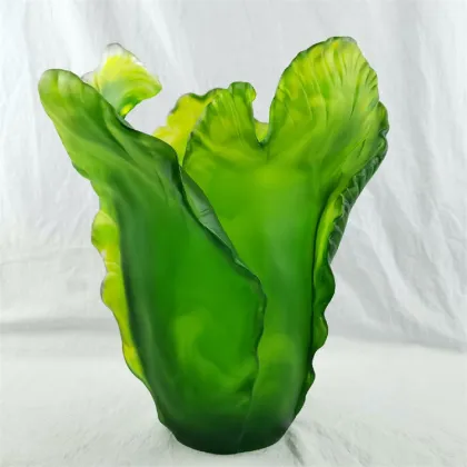 High Grade French Crystal Tulip Flower Vase - Baccarat Home Decor Ornament