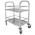 Stainless Steel Square Tube Drinking Trolley