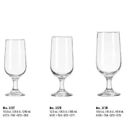 Drinking Glasses for Beers Water Juice