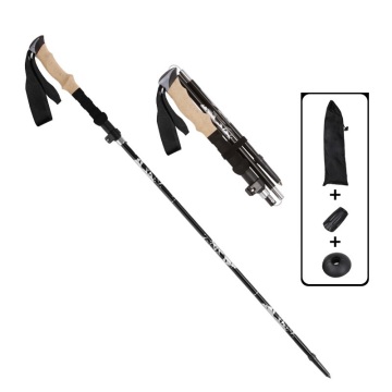 Ultra Light Five-Section Folding 7075 Aluminum Trekking Poles for Hiking and Nordic Walking