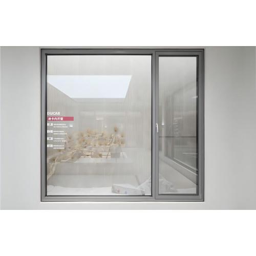 Janela de abertura interna de alumínio de alto desempenho 95