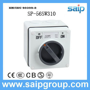 High Quality Waterproof Isolating Switch (3P 10A 500V)