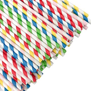 Biodegradable Paper Drinking Straws: Hot Sale, Colorful, and Customizable for Cups