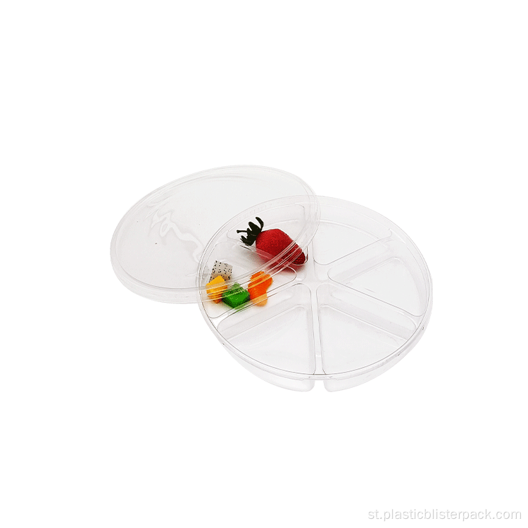 6 Kamore ea Linate Sushi ea Lijo tsa Blister Packaging Tray