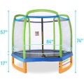 8ft Indoor Kids Fitness Jumping-Gehäuse Net Trampolin