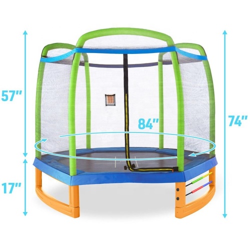 Trampolines 8ft Indoor Kids Fitness Jumping Enclosure Net Trampoline Factory