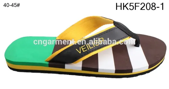 Man fabric thong sandals