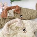 Roupas de bebê inverno jaqueta de algodão de algodão outwear