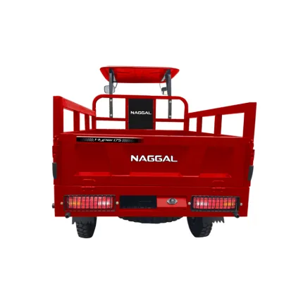 Red passenger three-wheeled motorcycle