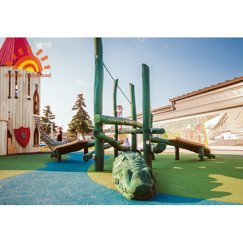 Outdoor Playground Castle Towers For Kids