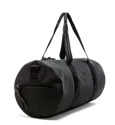 Cheap promotional black tarpaulin waterproof travel bag