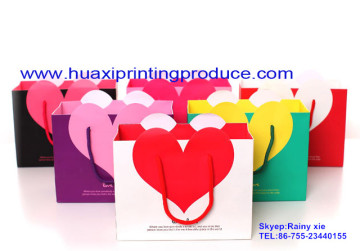 various colors heart and square handle bags
