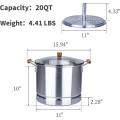 20Qt Aluminum Tamale Steamer Pot