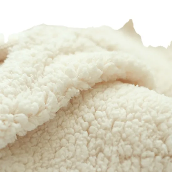 Delantex 100% Polyester Sherpa Fleece Fabric: Ideal for Jacket and Upholstery Applications