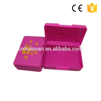 Rectangular plastic bento box