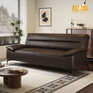 Изящный и стильный кожаный диван Rembrandt обтекаемой формы