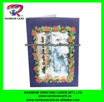 The 3d lace Christmas CARDS to family members