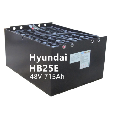 Hyundai HB25E 48V 715AH FORKLIFT BATTERMALEMECTEMENTION - 11PZS715