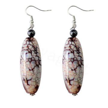 Natural Gemstone Agate Earring