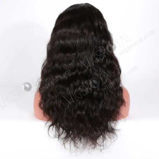 top grade real virgin Brazilian hair wig for woman black