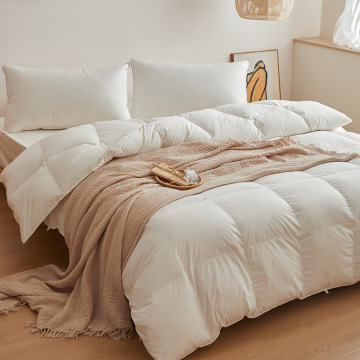Four Seasons Luxury White Super Soft Polyester Cotton Down Proof Duvet - Queen Size