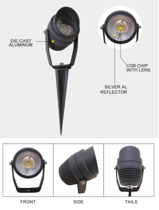 도시용 LED 옥외 조명 스파이크 램프 56W