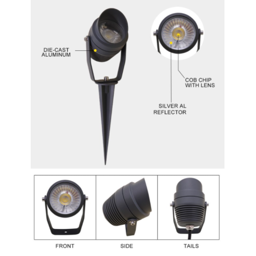 Lampu pancang lampu luar LED untuk bandar 56W