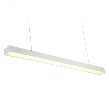 Industrial Style White Dining Room Pendant Light with 36W LED Tube Light