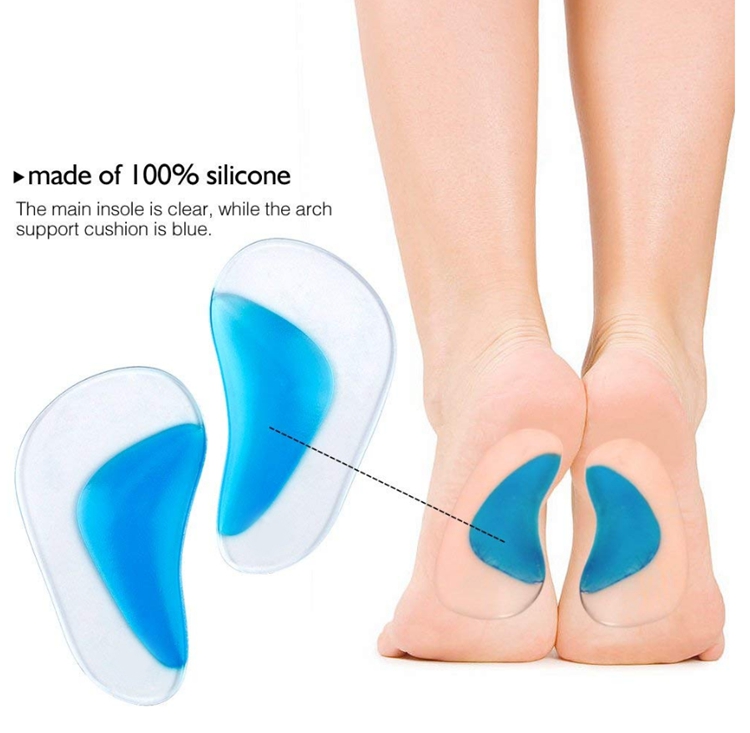 Fashion Top Grade Clear Silicone Insole High Heel