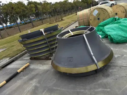 ch430 cone crusher spare parts manlte and concave