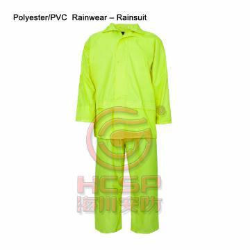 Polyester/PVC Reflective Safety Rainwear ? Rainsuit/