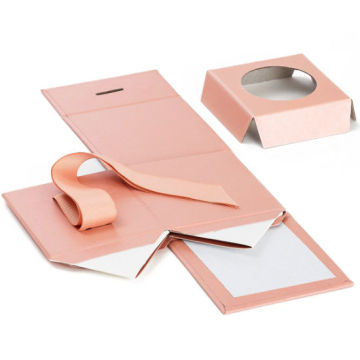 Kurdele ile lüks pembe mum Hediyelik Packaigng Kutusu