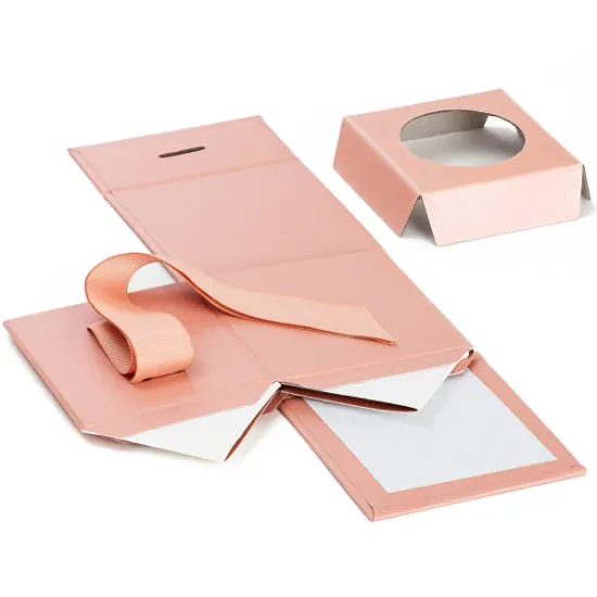 Luxury Pink Candle Gift Packaigng Box with Ribbon