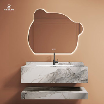 Italian Designed Wall-Hung Bathroom Basin Sintered Stone Countertop Sink