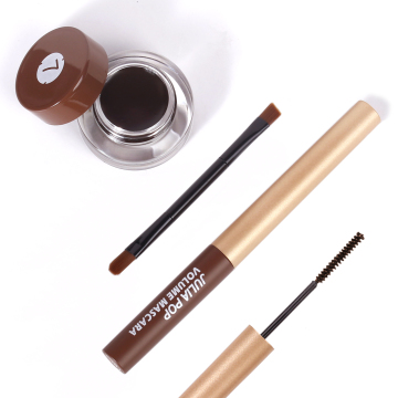 2-in-1 Leopard Print Mascara and Eyeliner Container Set