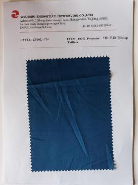 100% Polyester 330t F-D Ribstop Tafffeta