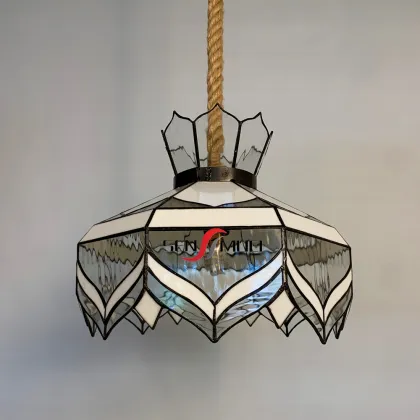 Chinese Factory Wholesale: Custom Stained Glass Tiffany Style Simple Southeast Asian Style Chandelier Pendant Lamp